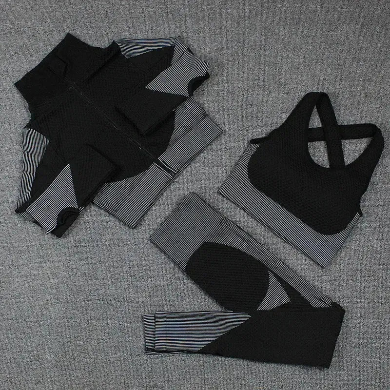 Seamless Long Sleeve Yoga Outfits for Women - 2 or 3 Piece Workout Sets | Gym, Running & Fitness Clothes | Perfect for Yoga, Pilates & Active Lifestyles