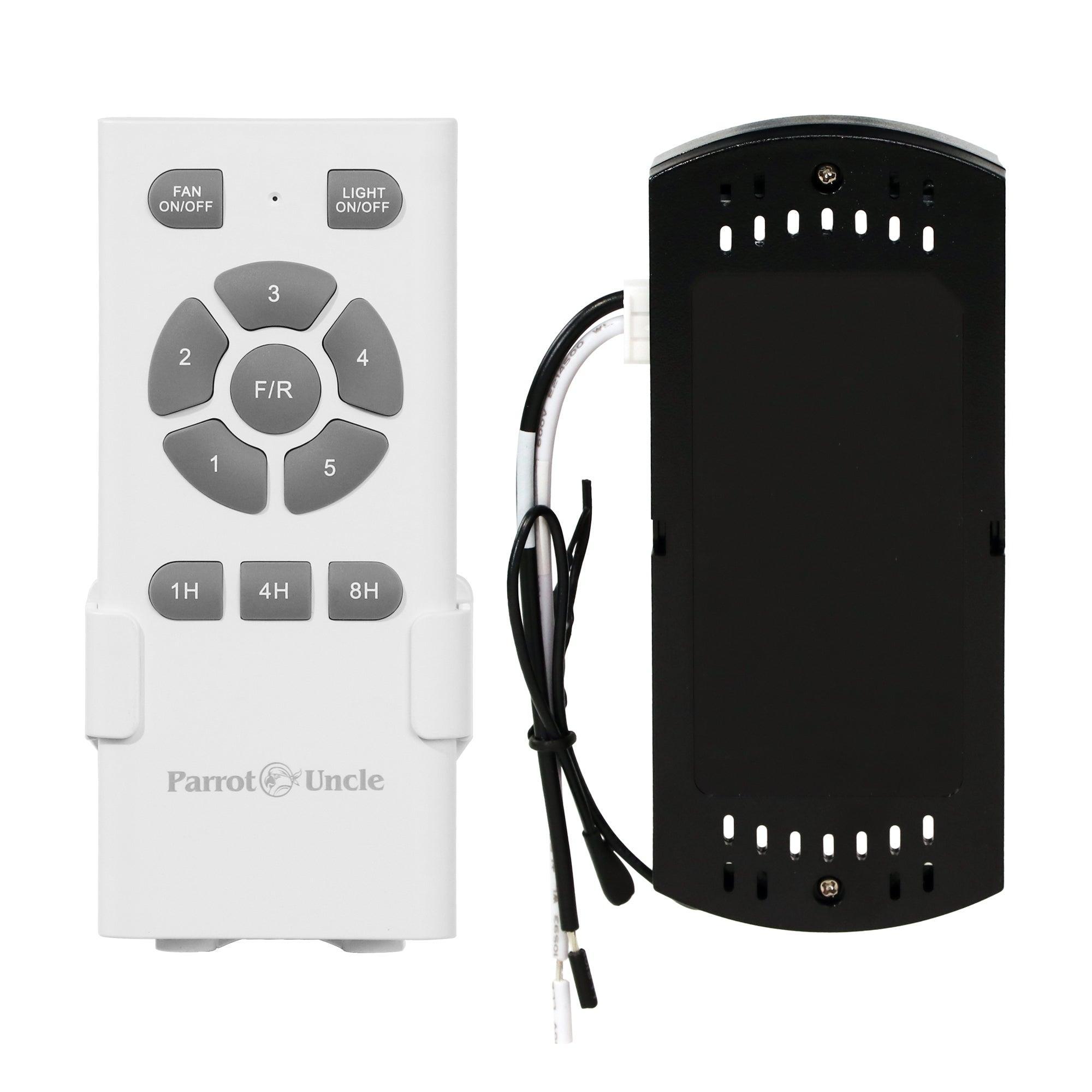 Parrot Uncle Universal Ceiling Fan Remote Control Replacement for BBB70 2315BC, BBB60 3180BK, F8246, BBA544003CA Models - Perfect for Bedroom, Living Room & Office Cooling