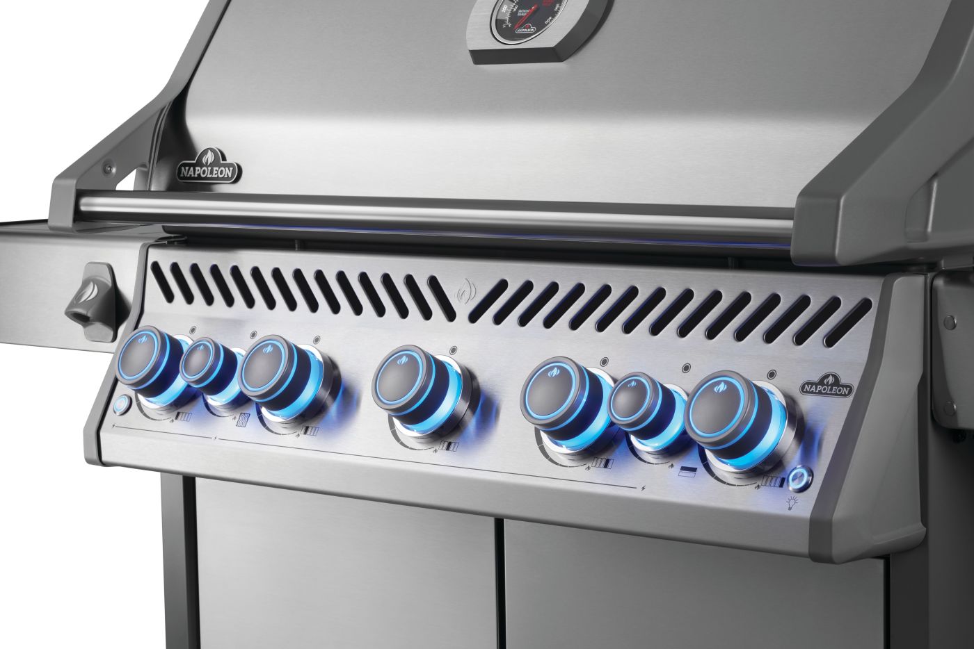 Napoleon Rogue PRO S 625 RSIB Gas Grill - Premium Stainless Steel Outdoor BBQ Grill with Infrared Burner - Perfect for Backyard, Patio, and Tailgating Parties