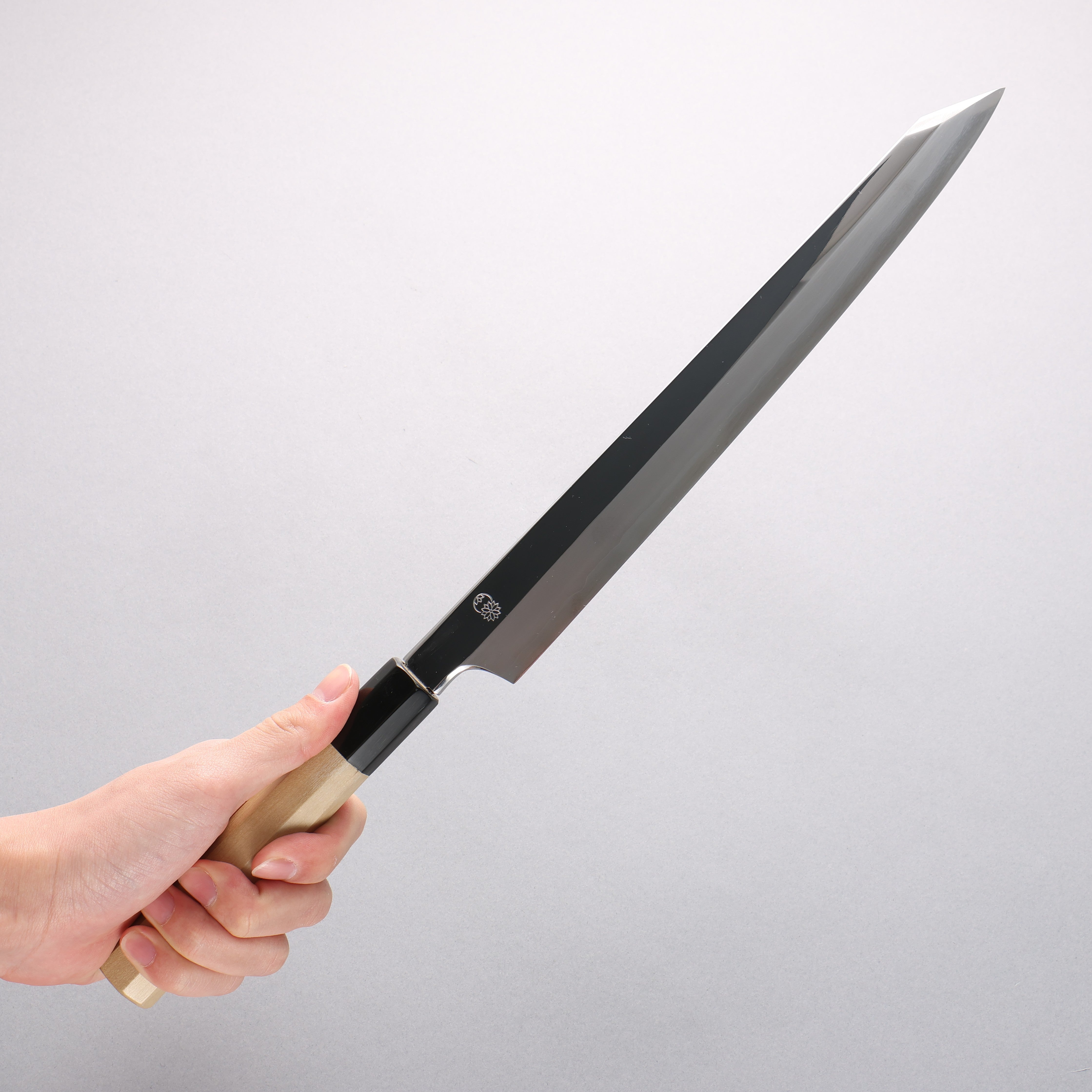 Premium Choyo Silver Steel No.3 Mirror Polished Kengata Yanagiba 270mm Sushi Knife with Magnolia Wood Handle - Professional Japanese Sashimi & Sushi Preparation Tool for Chefs & Home Cooks