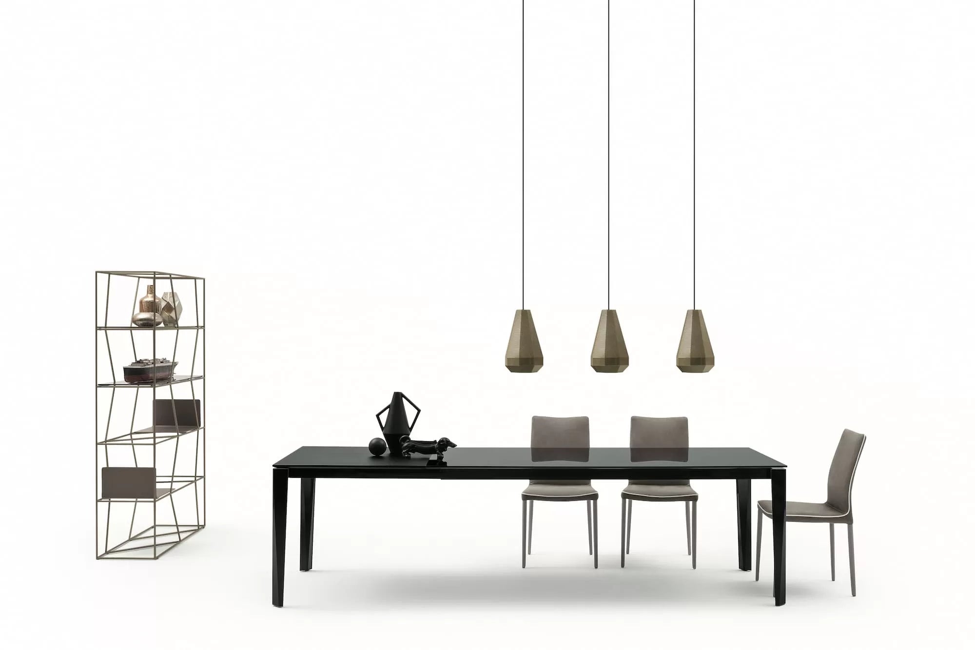 Extendable Crystal & Melamine Dining Table for Chef - Elegant Kitchen & Dining Room Furniture for Home & Restaurant Use