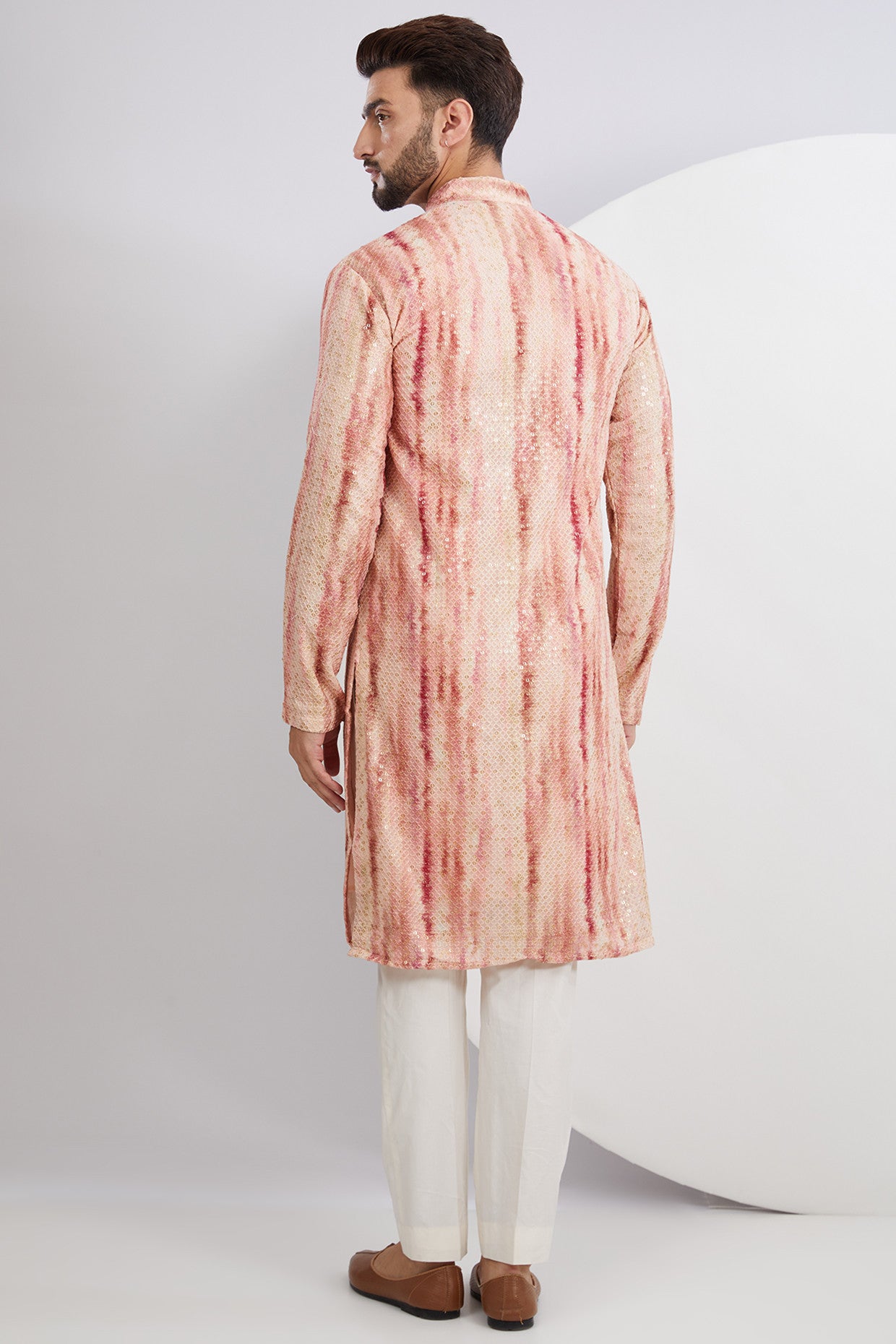 Stylish Pink and White Embroidered Kurta for Women | Traditional Indian Tunic Top | Perfect for Festivals, Weddings & Casual Wear