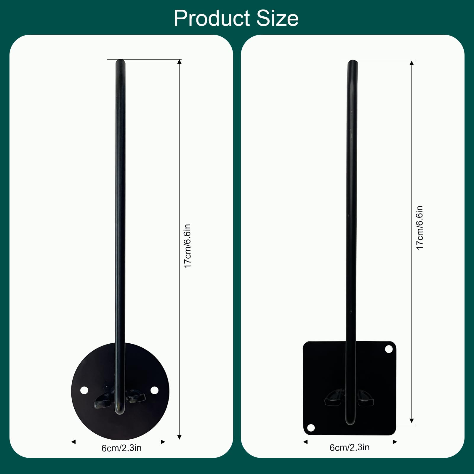 6.6-Inch Rotating Tumbler Lid Organizer - Multi-Functional Cup Lid Holder & Hat Rack - 360° Adjustable Glass Lid Hooks - Perfect for Kitchen Storage, Wall Mount Cap Display & Drinkware Organization (1-Pack)