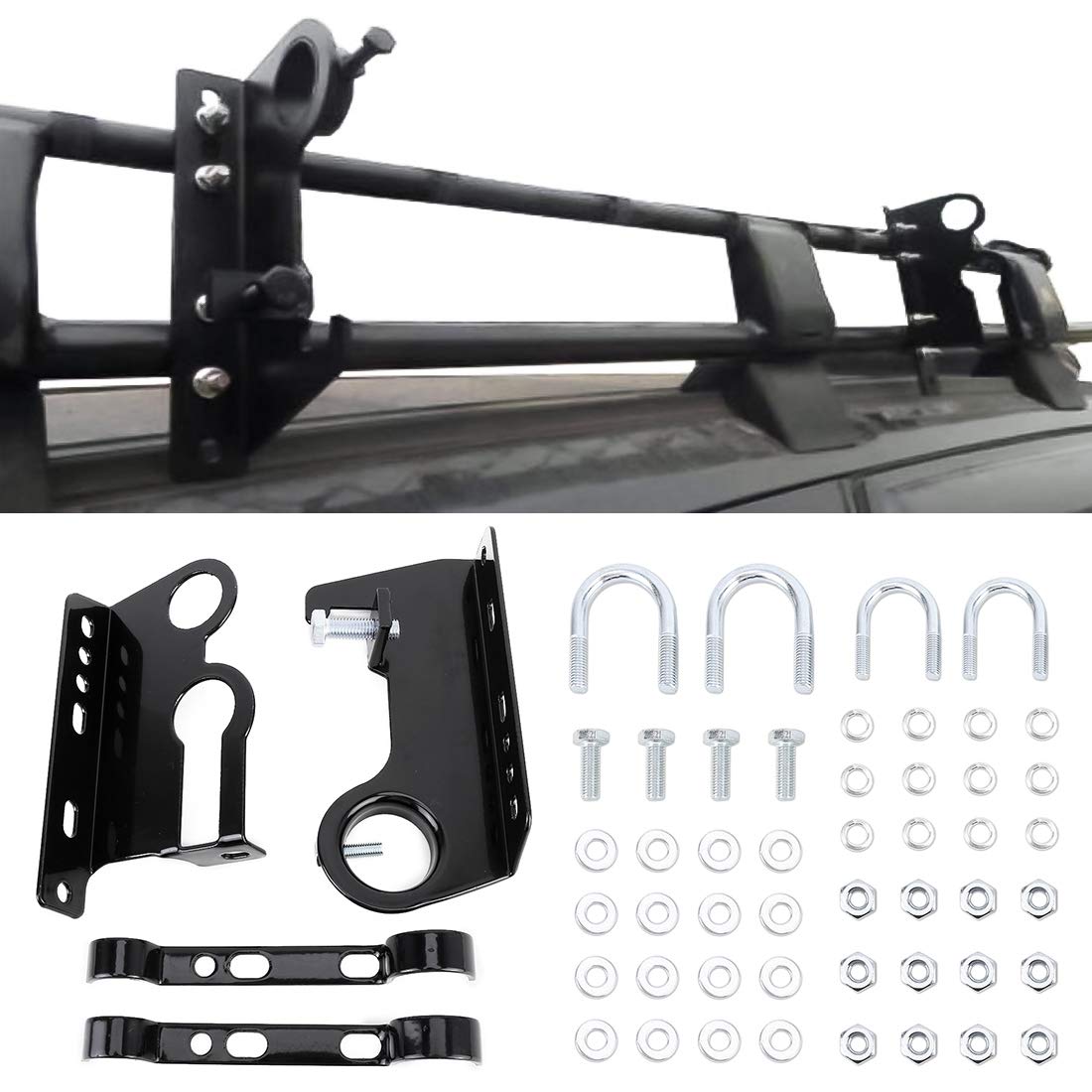 Car Roof Rack Holder - Heavy Duty Exterior Tool Bracket for Shovels, Hoes & Car Accessories | Perfect for Outdoor Work, Camping & Vehicle Organization