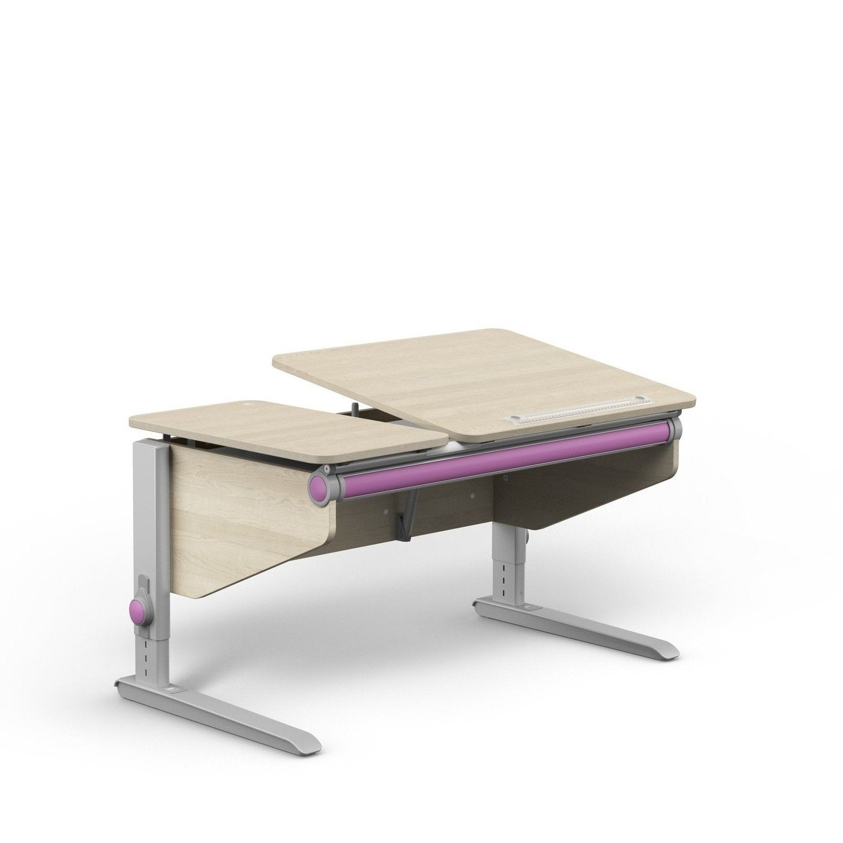 MOLL Winner Split Desk - Adjustable Kids Study Desk with Storage Shelf - Perfect for Home Office, Online Learning & Small Spaces