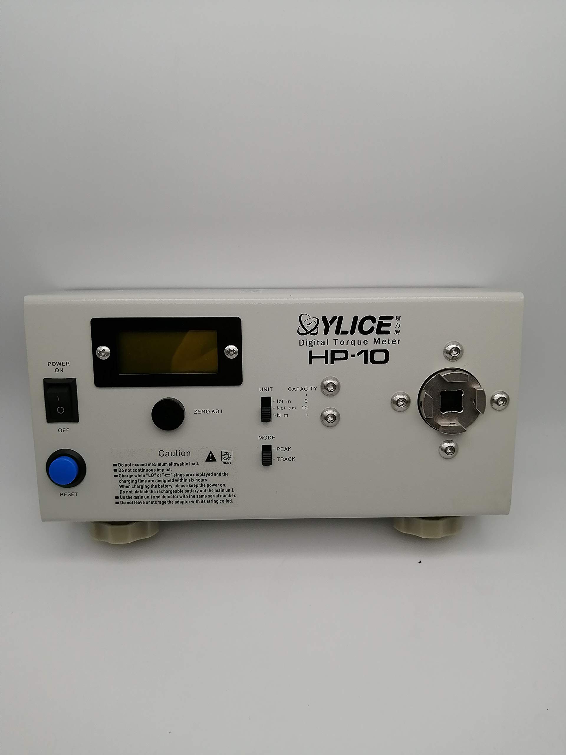 Digital Electric Torque Meter Tester HP-10 - Precision Torsion Wrench Screw Tester (0.05~10.00 KGf.cm, 0.005~1.000 N.m, 0.05~9.00 lbf.in) - Ideal for Screwdriver Calibration, Mechanical Assembly & Industrial Maintenance