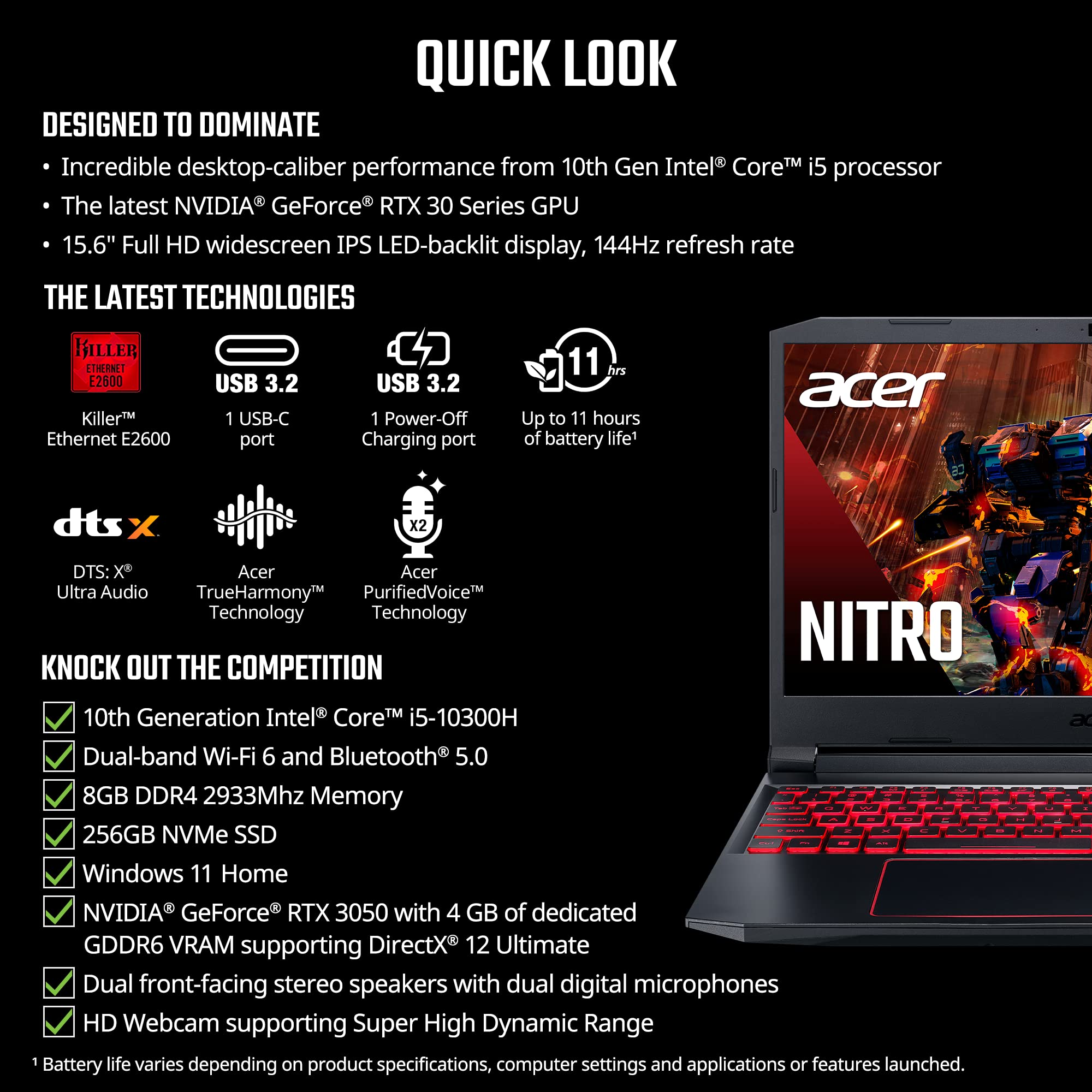 Acer Nitro 5 AN515-55-53E5 15.6