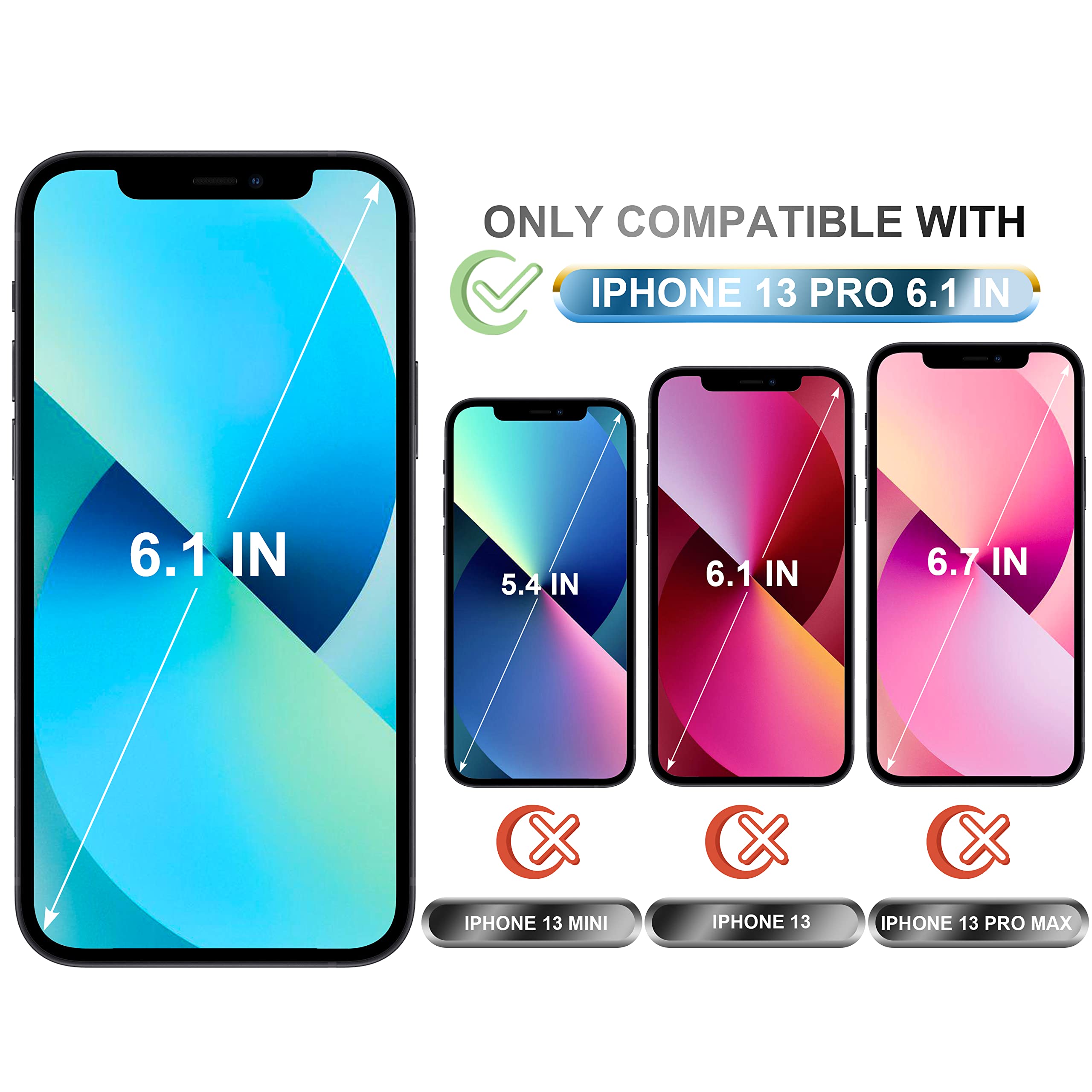 iPhone 13 Pro Case - Slim Silicone Cover with Heavy Duty Protection for Daily Use & Travel