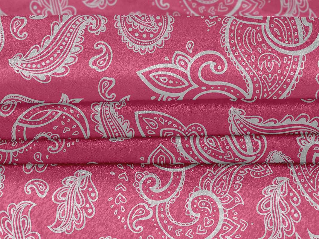 oneOone Velvet Fuchsia Pink Fabric Block Dress Material - 58 Inch Wide Print Fabric by The Yard | Perfect for DIY Dresses, Home Decor & Craft Projects