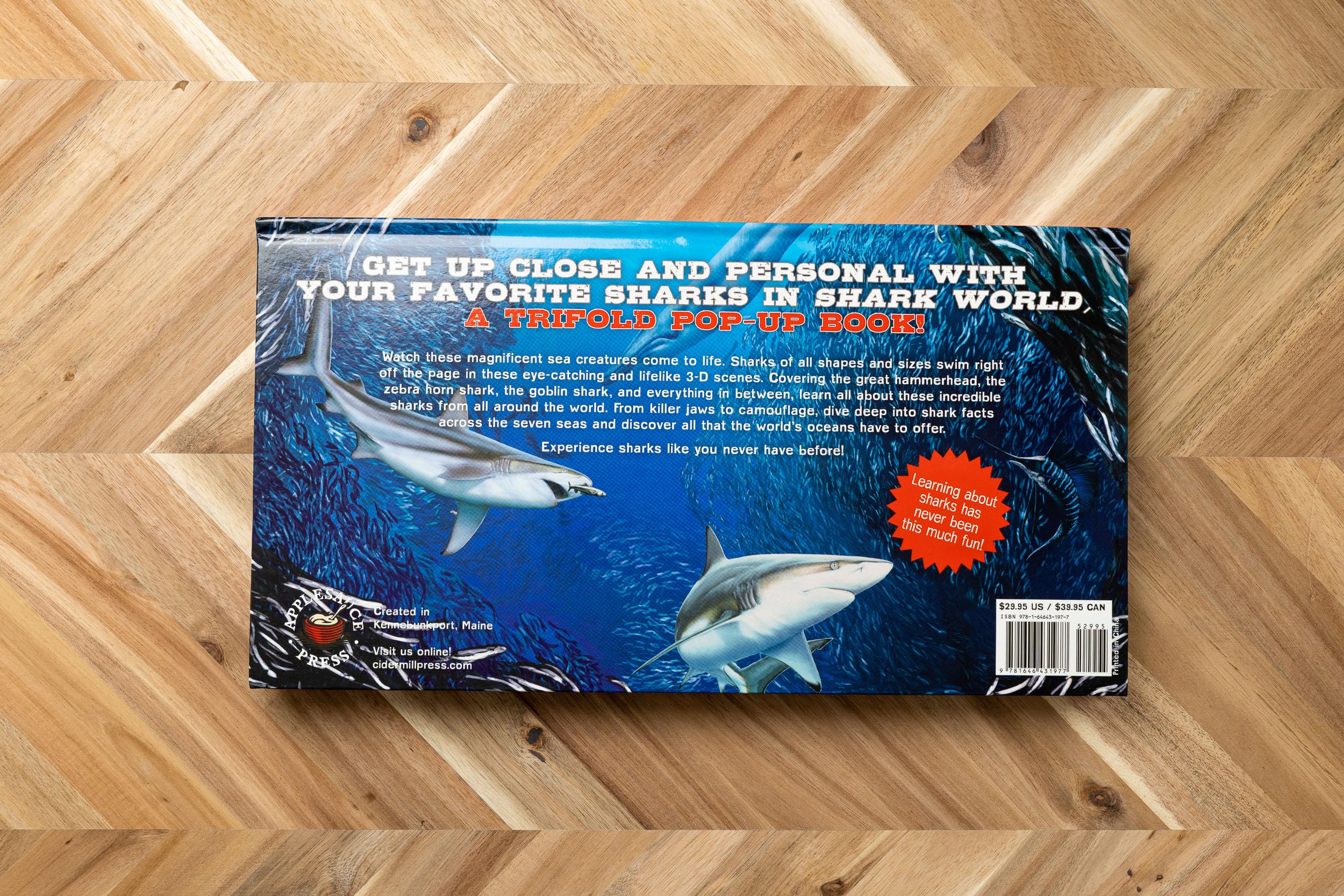 Shark World: 3D Pop-Up Book for Kids - Interactive Ocean Adventure & Educational Learning - Perfect for Gifts, Classrooms & Bedtime Stories