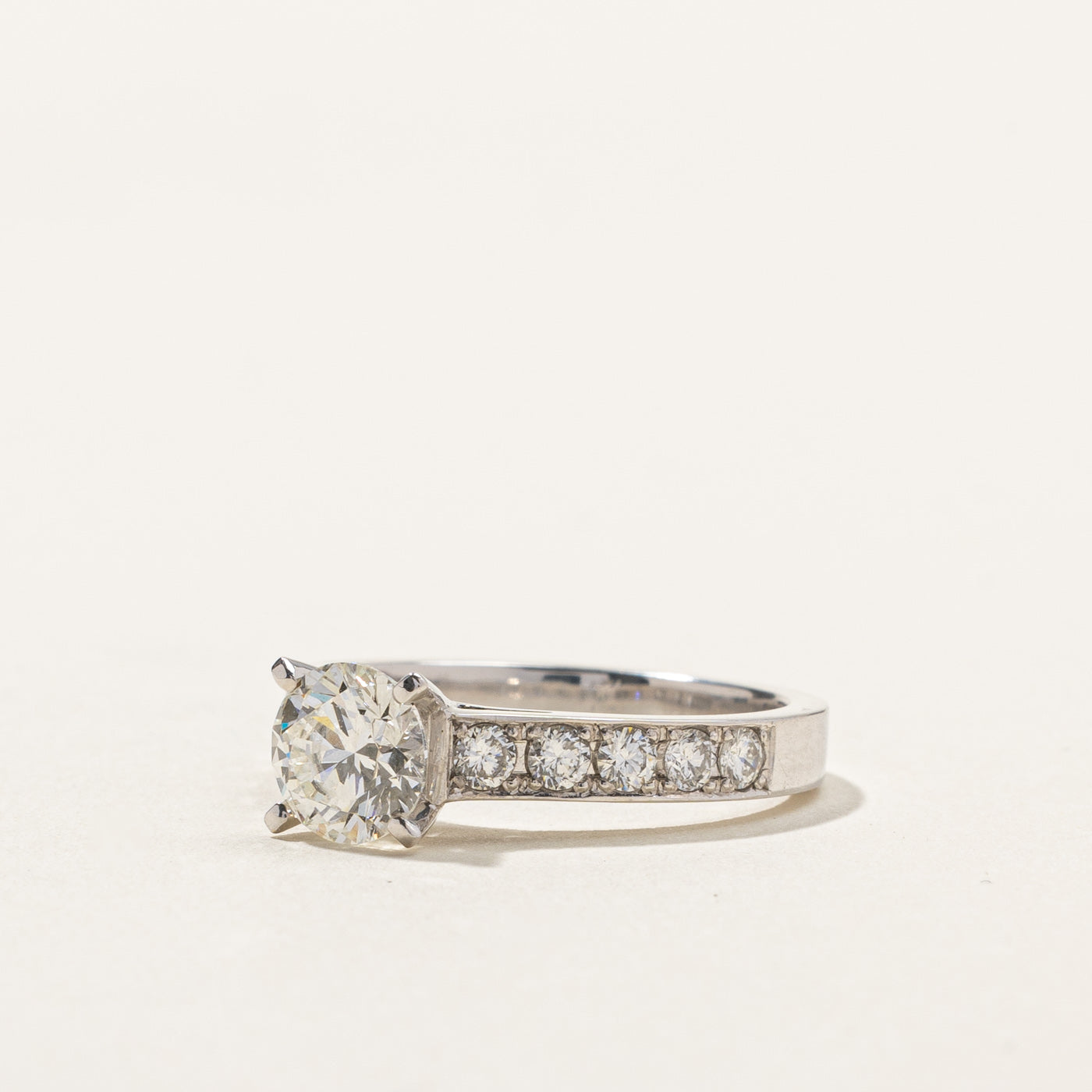 1.42ctw Solitaire Diamond Engagement Ring with Accents | Size 5.75 | Perfect for Proposals, Weddings & Anniversaries