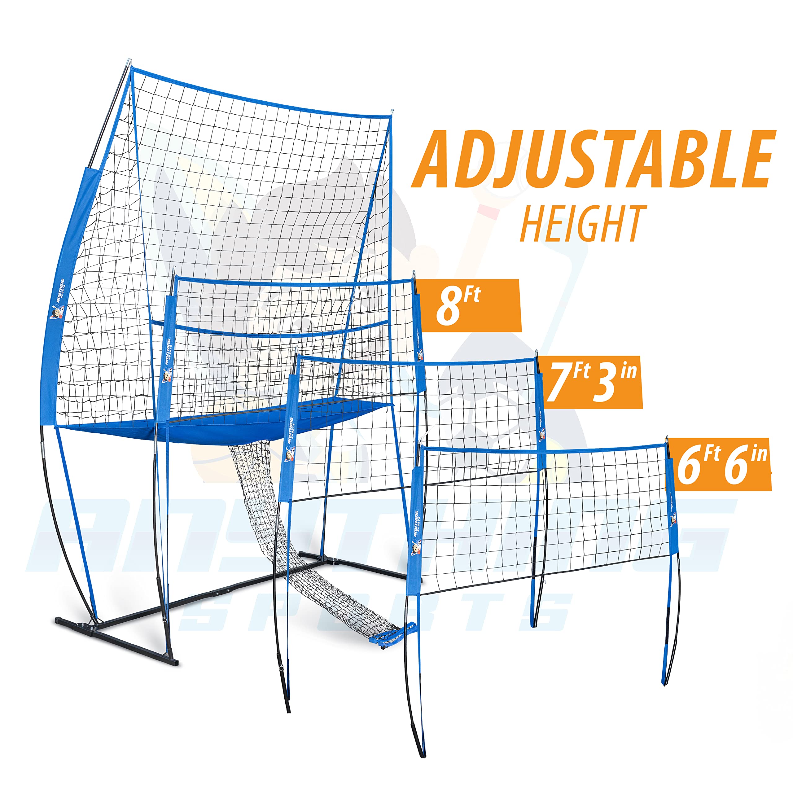 Volleyball Training Equipment - Adjustable Practice Net Station for Indoor & Outdoor Drills | Perfect for Backyard, Beach, and Gym Volleyball Practice