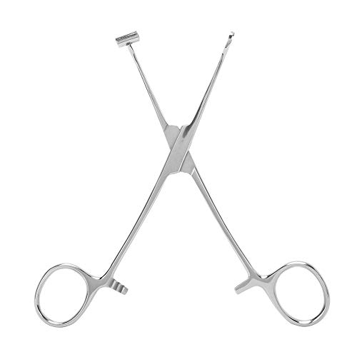 Professional Reusable Ear Piercing Clamp Tool - Stainless Steel Ear Piercing Pliers for Safe Body Piercing - Perfect for Beauty Salons, Home Use & DIY Ear Piercing Kits
