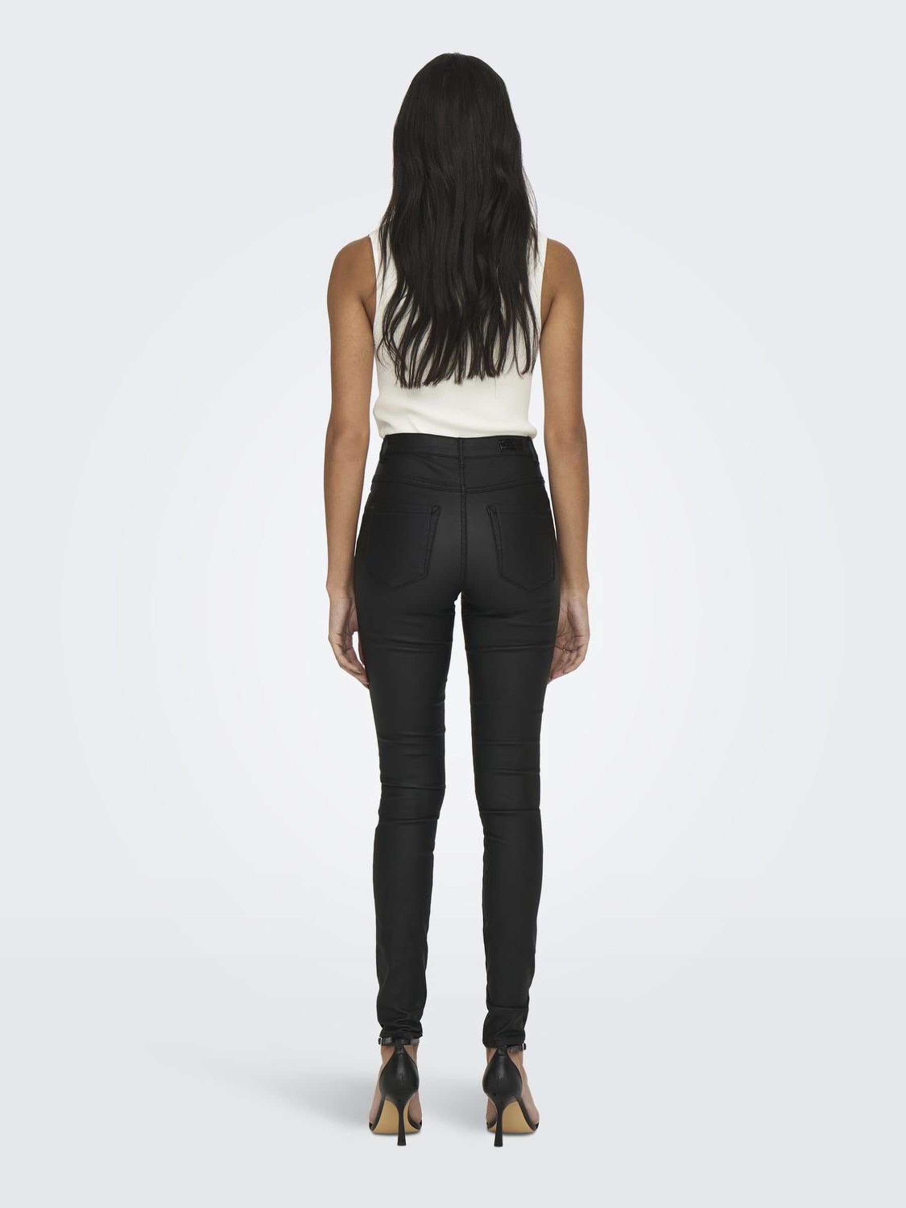 ONLY Women's ONLROYAL High Waist Skinny Jeans with Rock Coated PIM Noos - Perfect for Casual Wear, Night Out & Everyday Fashion