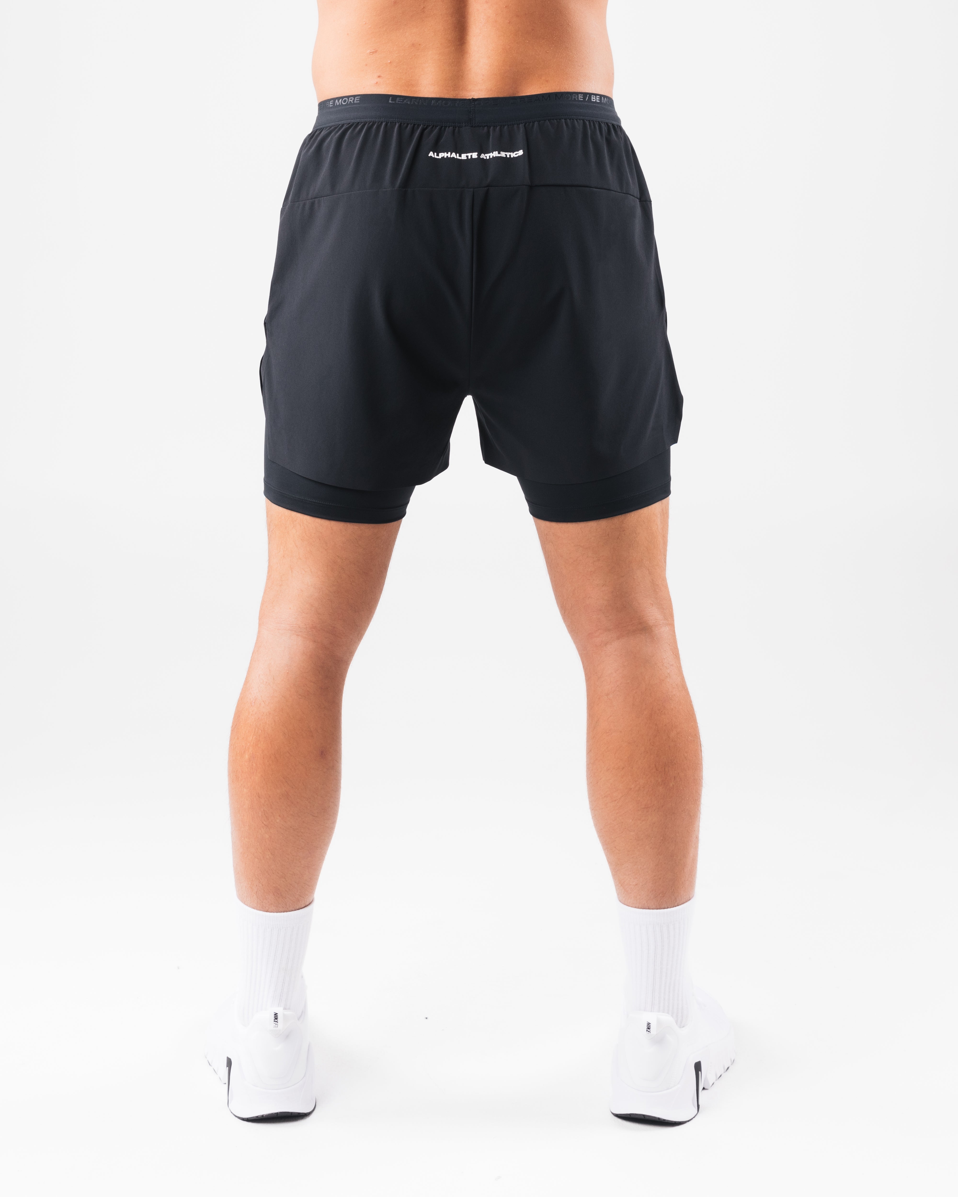 Elite Swift Short 5 - Premium Running Shorts for Men, Black - Perfect for Gym Workouts, Jogging & Athletic Training