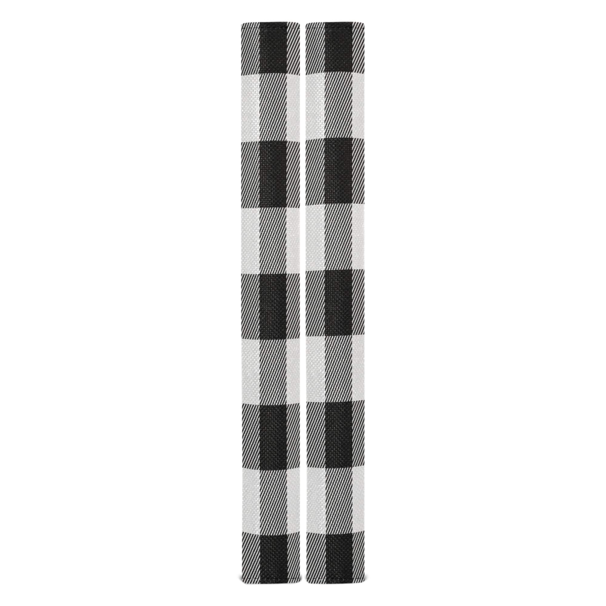 Black and White Plaid Refrigerator Door Handle Covers (2-Pack) – Dishwasher, Microwave & Cabinet Protectors – Soft Cloth Kitchen Appliance Covers for Cleaning & Decoration – Perfect for Modern Kitchens & Home Organization