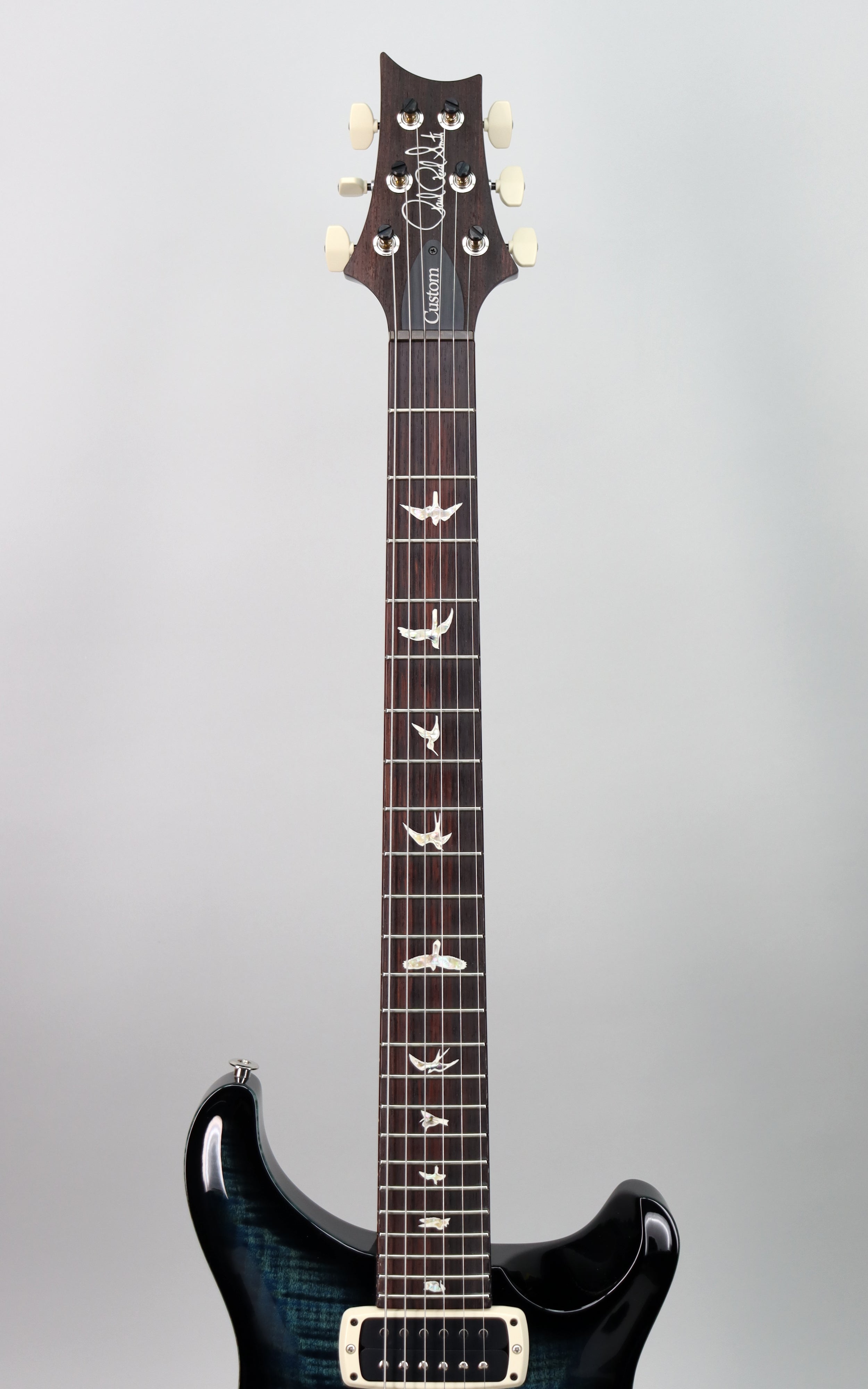 Paul Reed Smith Custom 24 08 Electric Guitar - Cobalt Smokeburst Finish | Professional Grade Instrument for Stage & Studio Performances