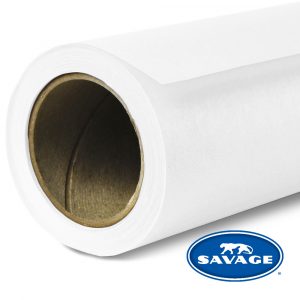 Savage #66 Pure White Seamless Background Paper for Photography - Professional Studio Backdrop for Portraits, Product Shoots & Video Production