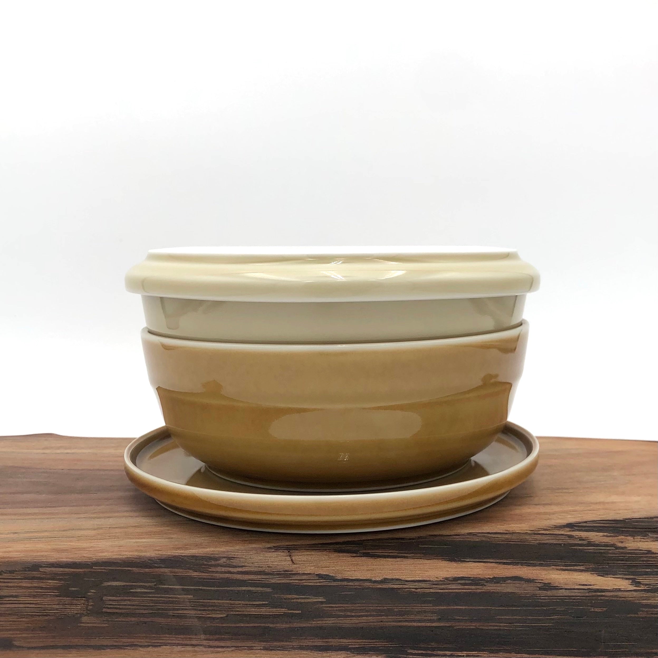 TRIPWARE Japan Recycled Stoneware Ceramics Large Wide Bowl - Eco-Friendly Handmade Dinnerware Set for Soup, Salad, Pasta - Assorted Colors for Home & Restaurant Use