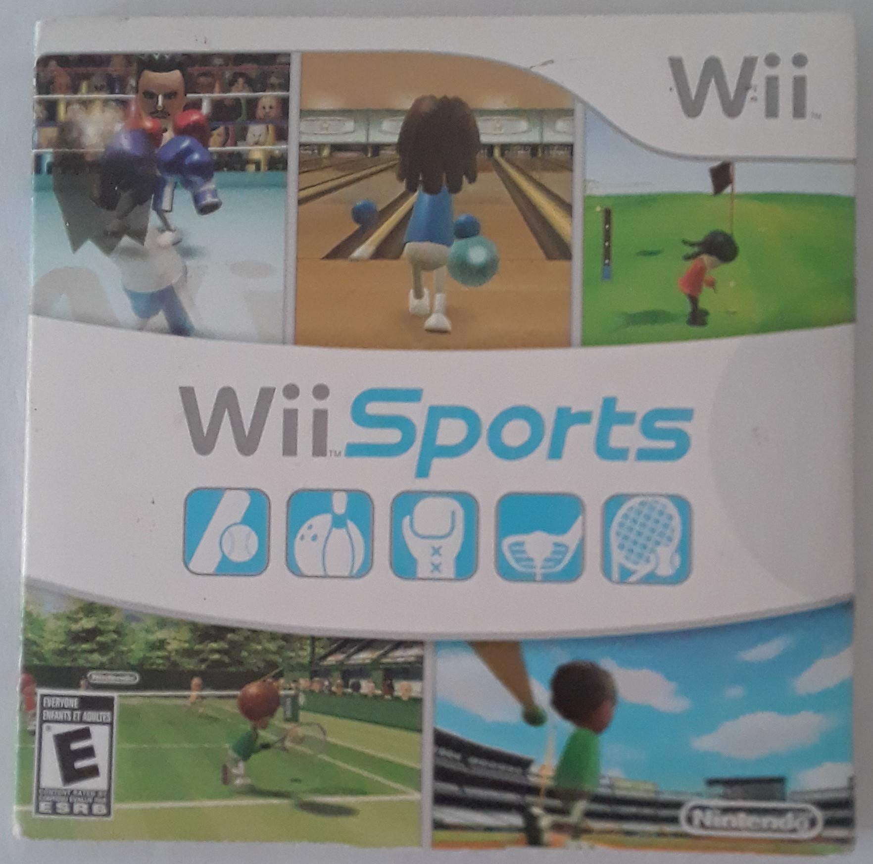 Wii Sports Bundle - Nintendo Wii Video Game with Motion Controls - Play Tennis, Baseball, Bowling & More - Fun Family & Party Game for All Ages - Perfect for Game Nights & Indoor Activities