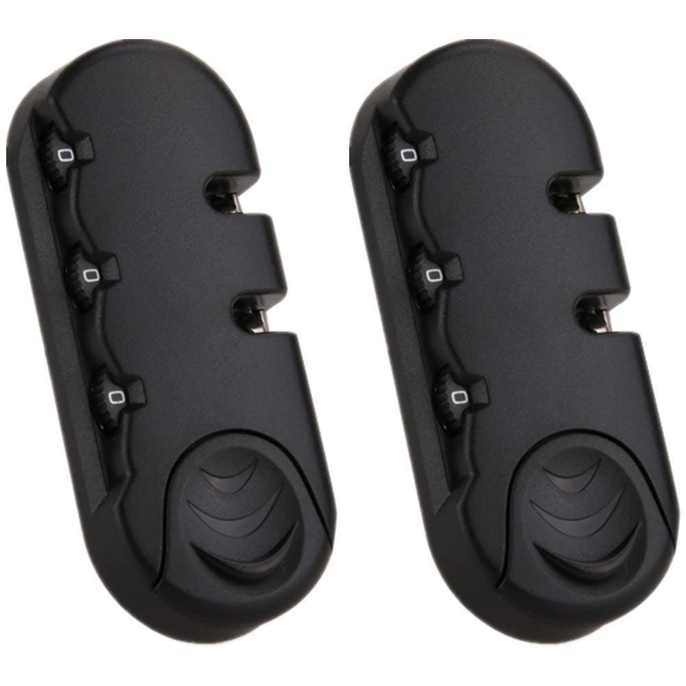 Black Password Lock Set (S093# DL Type) - Secure Replacement Luggage Locks for Suitcases, Pull Rod Boxes & Trunks | Travel Security Essentials for DIY Luggage Protection