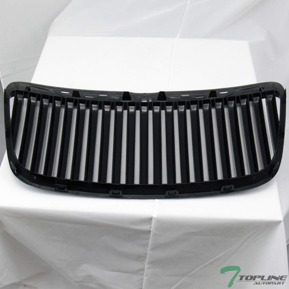 Glossy Black ABS Front Bumper Grille Guard Compatible with 2011-2014 Chrysler 300 & 300C | Luxury Vertical Hood Grill for Enhanced Vehicle Protection & Style