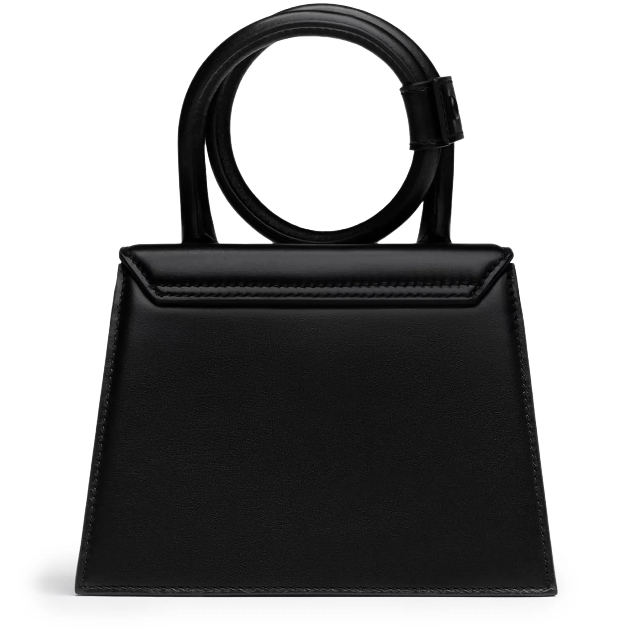 Jacquemus Le Chiquito Noeud Coiled Leather Black Handbag for Women | Luxury Designer Shoulder Bag | Perfect for Evening Parties, Date Nights & Special Occasions