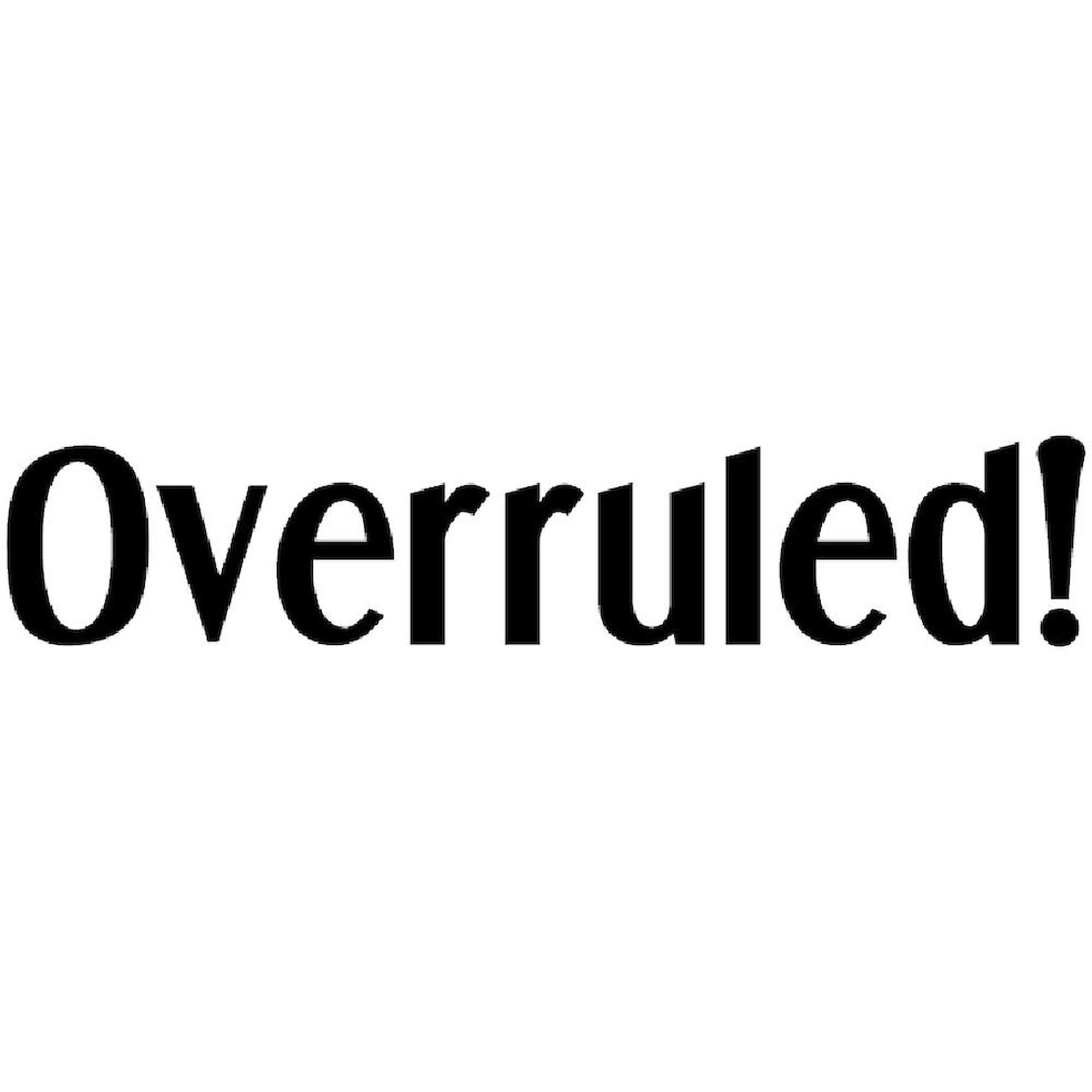Overruled Ceramic Coffee Mug 11 oz (325 ml) - Funny Lawyer Gift, Office Humor, Perfect for Coffee & Tea Lovers - Great for Courtroom Jokes, Legal Professionals & Workplace Gifts
