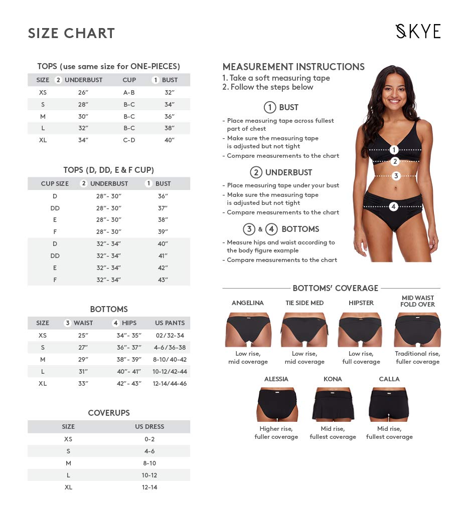 Skye Women's Emma Bandeau Bikini Top - Twist Front Detail Swimwear for Women | Perfect for Beach Vacations, Pool Parties & Summer Getaways