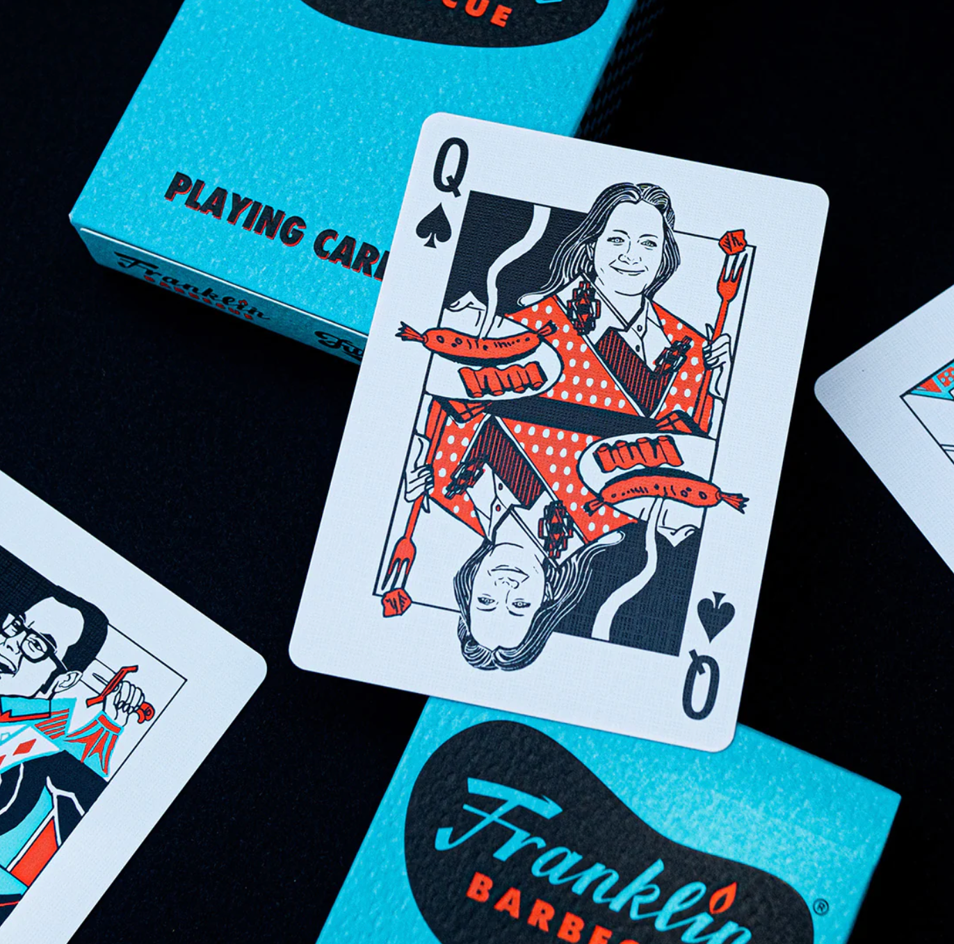 Franklin BBQ Official Playing Cards - Premium Quality Poker Cards for BBQ Lovers, Game Nights & Camping Trips