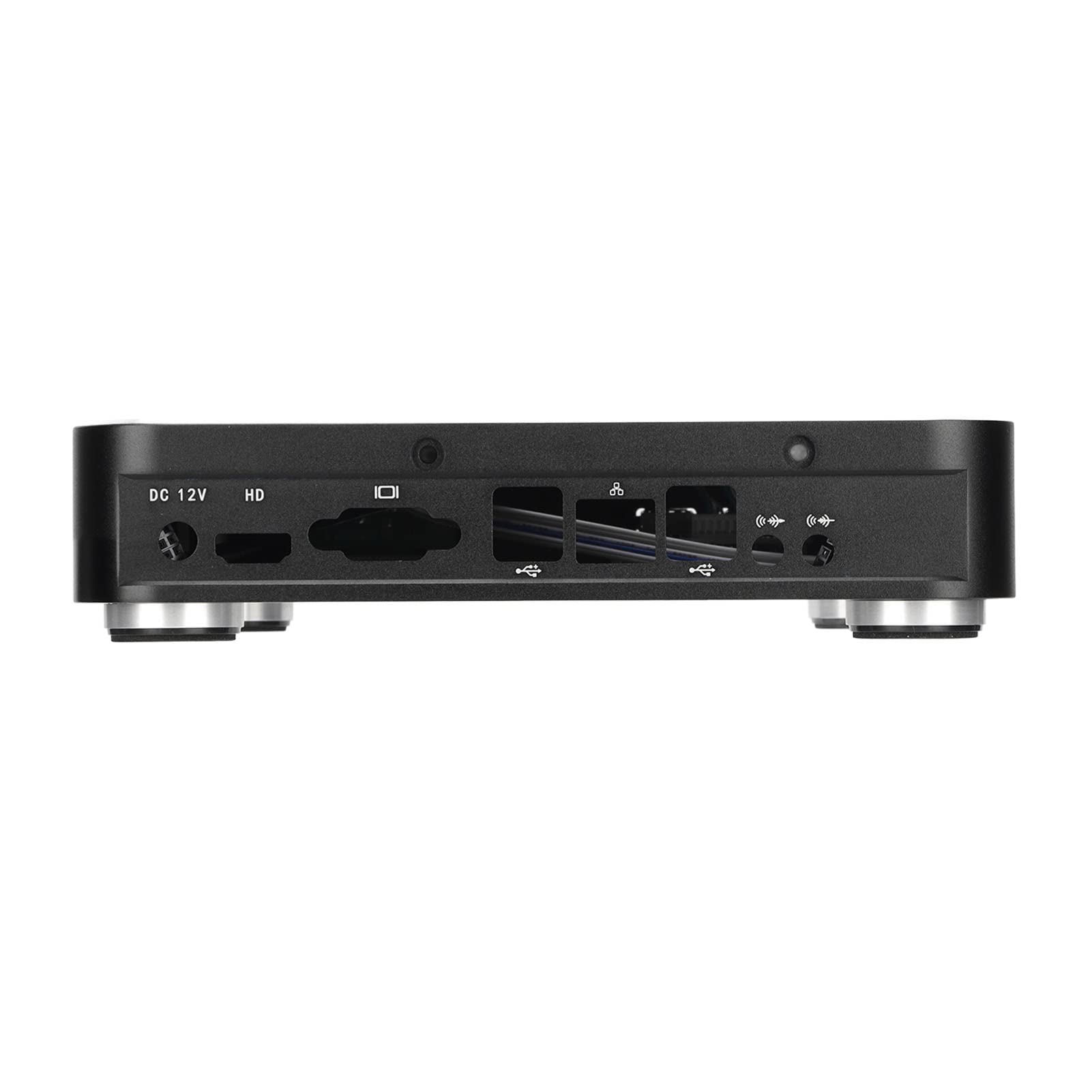 Alloy Mini ITX PC Case - 17x17cm Compact Desktop Computer Case for Home & Office | Horizontal & Wall Mountable HTPC Chassis | Ideal for Home Theater, Hotel, and Small Space Computing