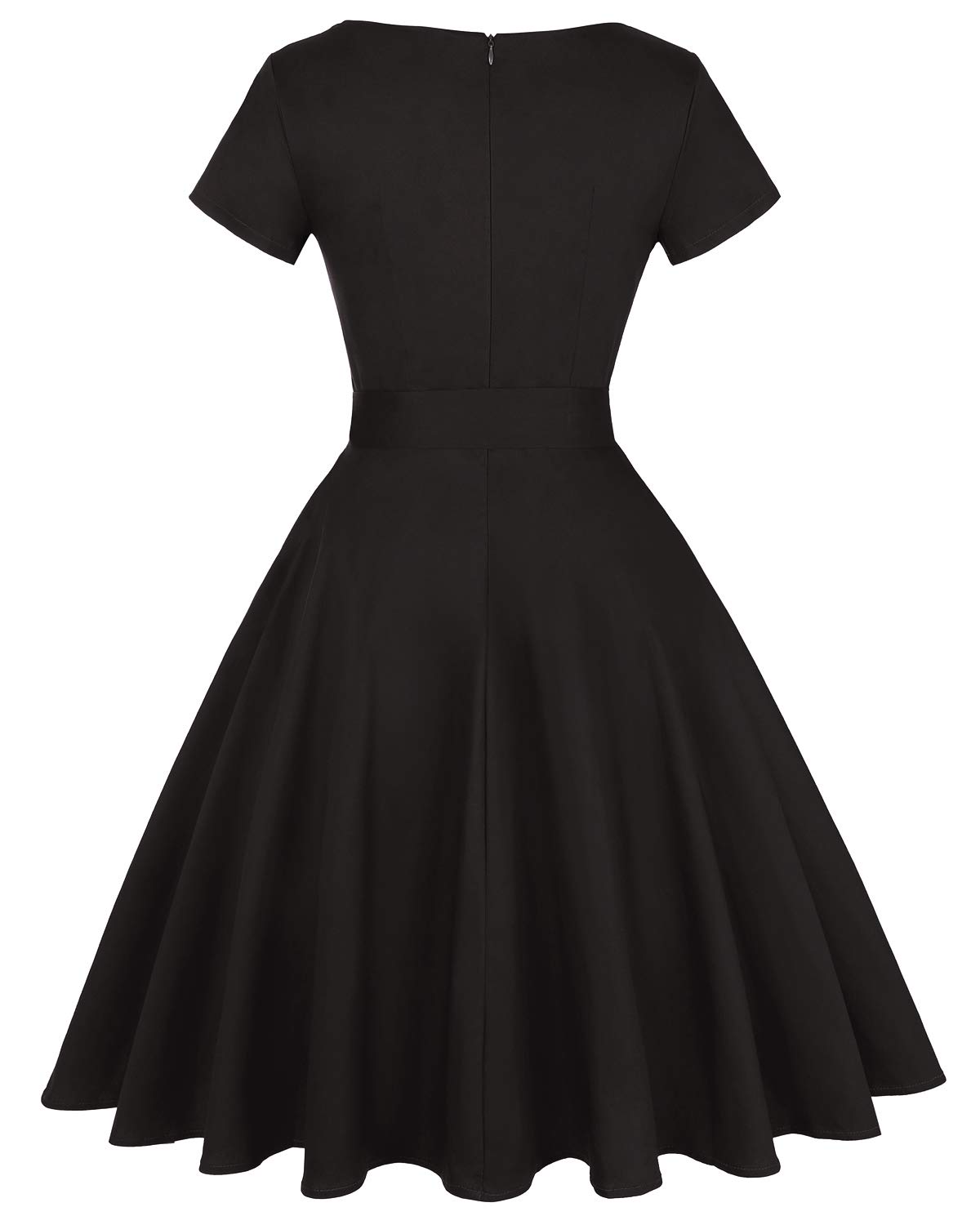 Vintage 1950s Rockabilly Swing Dress for Women - Retro Cocktail Party Prom Dress with Pockets | Perfect for Swing Dancing, Pinup Fashion & 50s Themed Events