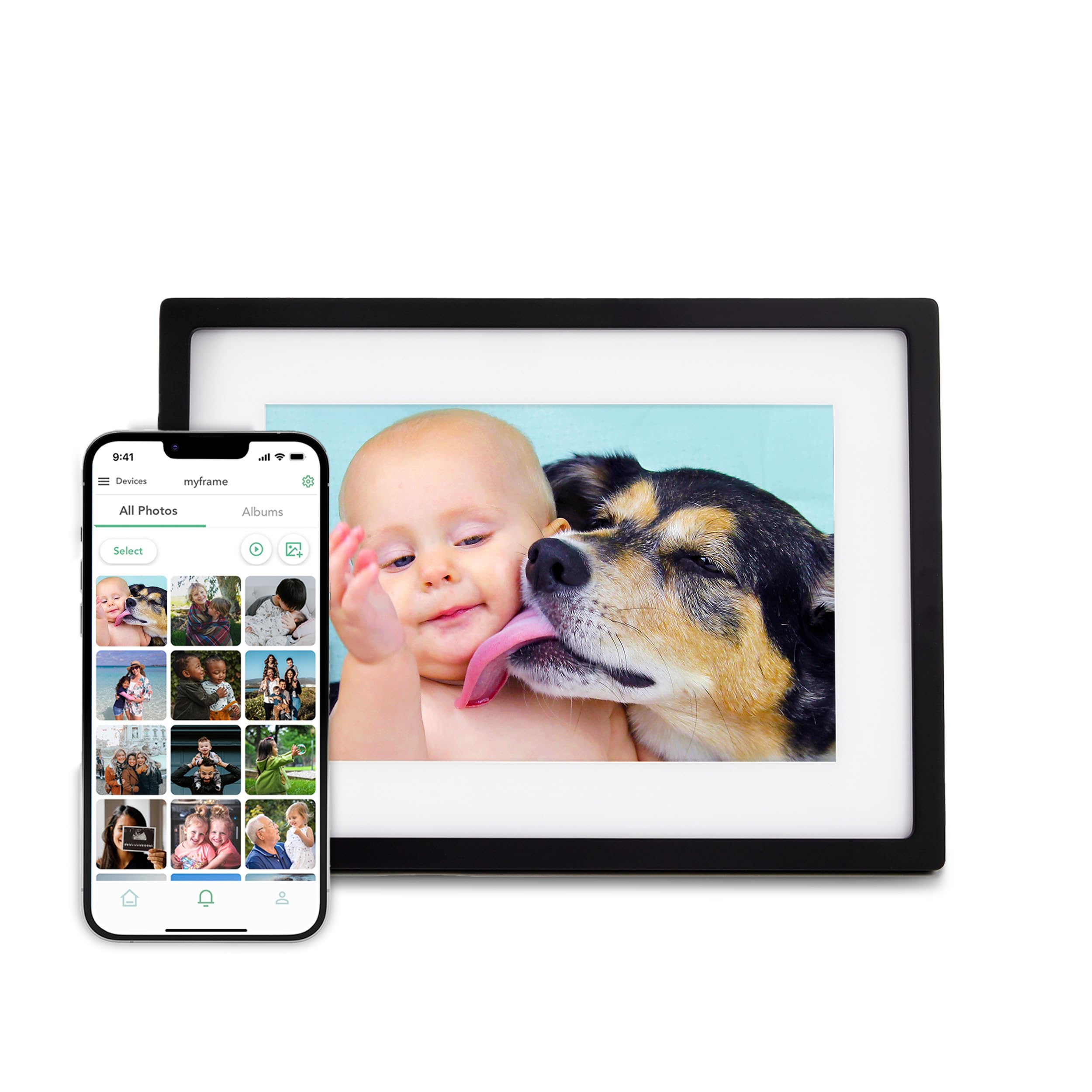Skylight Frame – 10 Inch WiFi Digital Picture Frame with Touch Screen, Easy Setup & Customer Support | Perfect Photo Gift for Parents, Grandparents | Display Family Memories in Living Room, Bedroom, or Office