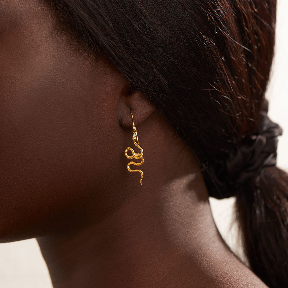 Serpent Seer Gold Earrings - Mystical Jewelry for Women, Boho Chic Accessories for Parties & Spiritual Ceremonies