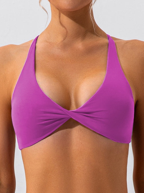 ZASUWA Women's High Support Cross Back Sports Bra - Breathable & Comfortable for Yoga, Running, Gym Workouts