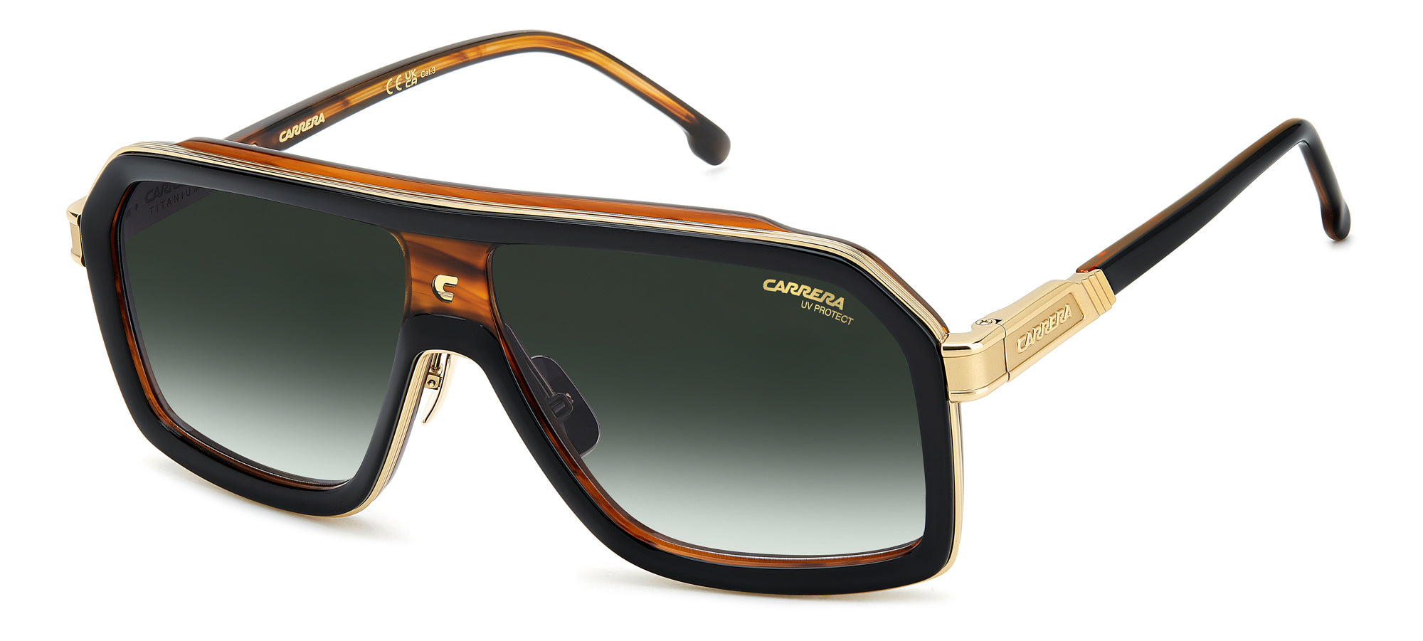 Carrera CA 1053/S/TI Men's Titanium Sunglasses - Polarized UV Protection for Driving, Running & Outdoor Sports