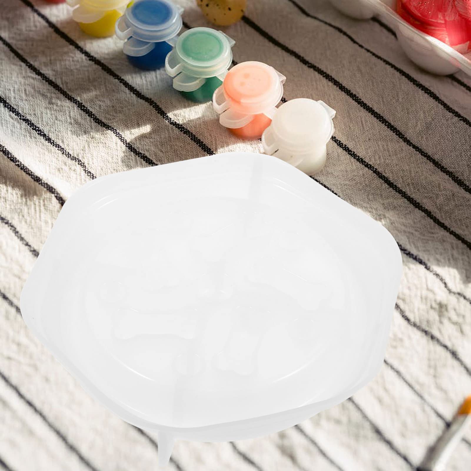 FOMIYES Silicone Resin Molds for DIY Dog Bowls - Large Epoxy Pet Food Bowl & Slow Feeder Mold for Puppy Dishes, Jewelry Making - Perfect for Handmade Crafts & Unique Pet Accessories