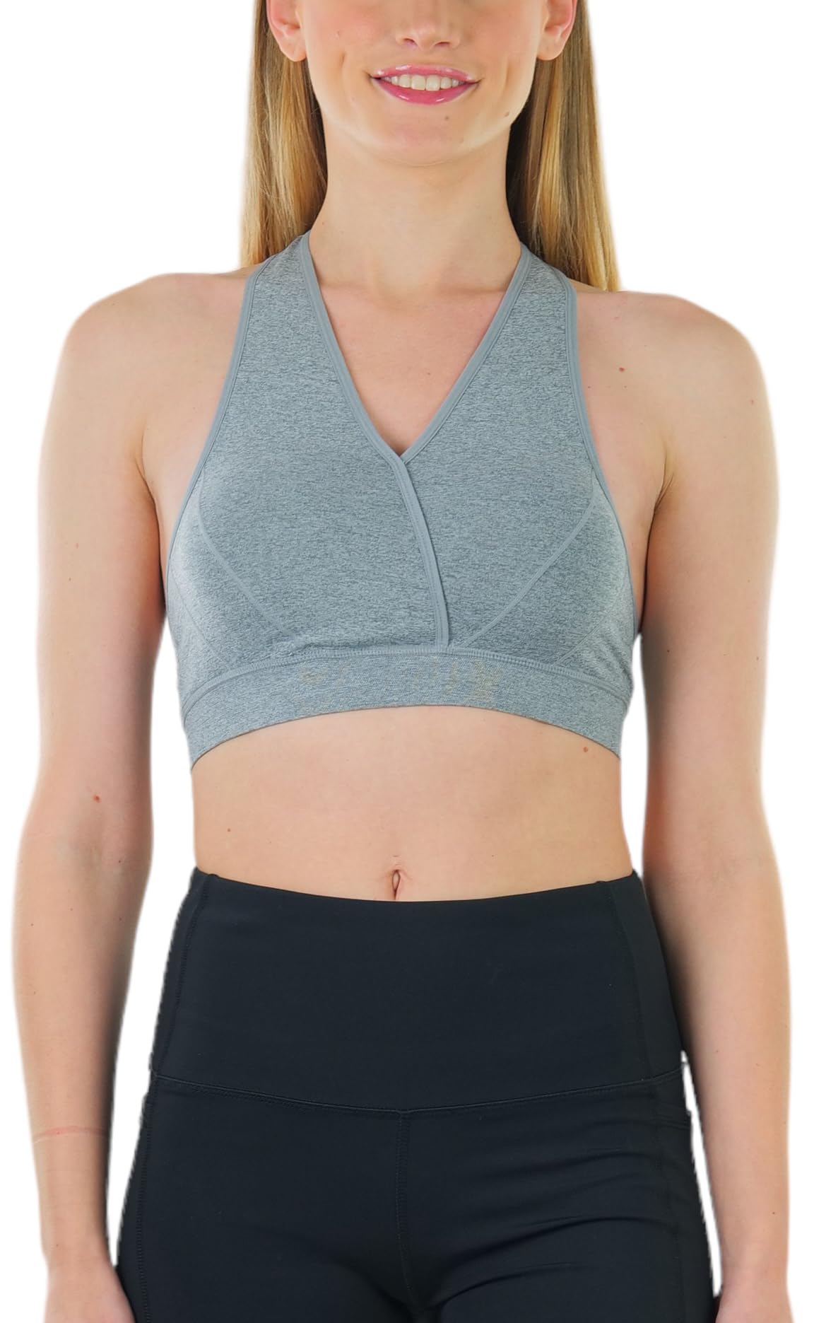 ToBeInStyle Women's Seamless Wire-Free Sports Bras & Bralettes - Supportive, Comfortable & Breathable for Yoga, Running, Gym Workouts & Everyday Wear
