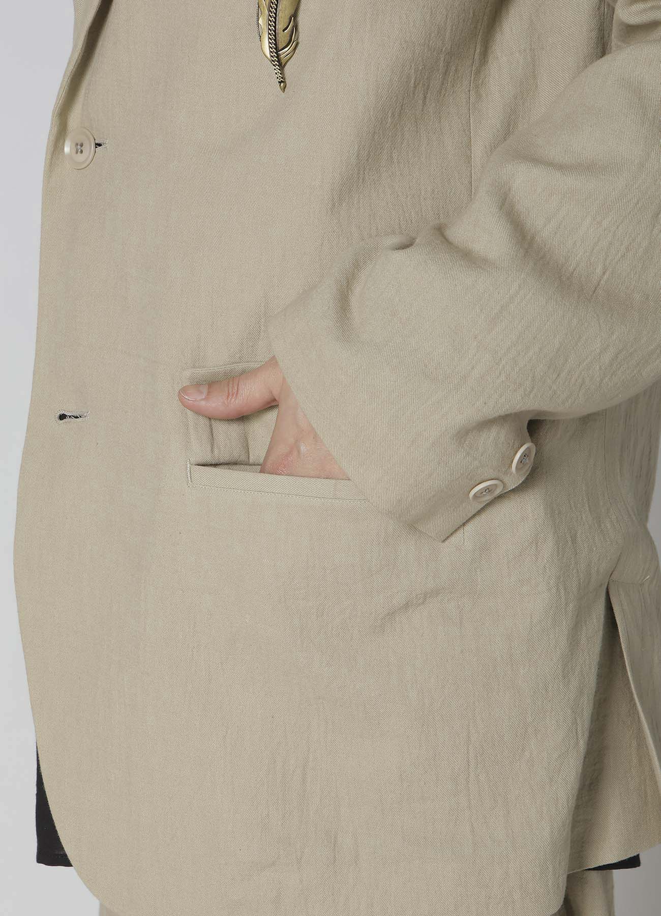 Stylish Cotton Linen Viyella 2-Button Jacket with Adjustable Shoulder Buckles | Perfect for Office Wear & Casual Outfits