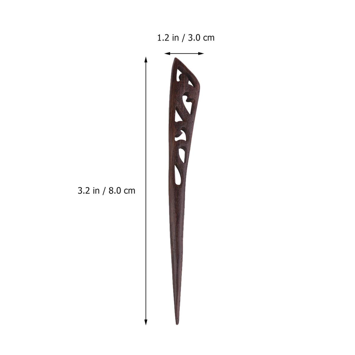 6pcs Wooden Hair Sticks for Women - Fashion Hair Accessories for Updos & Braids