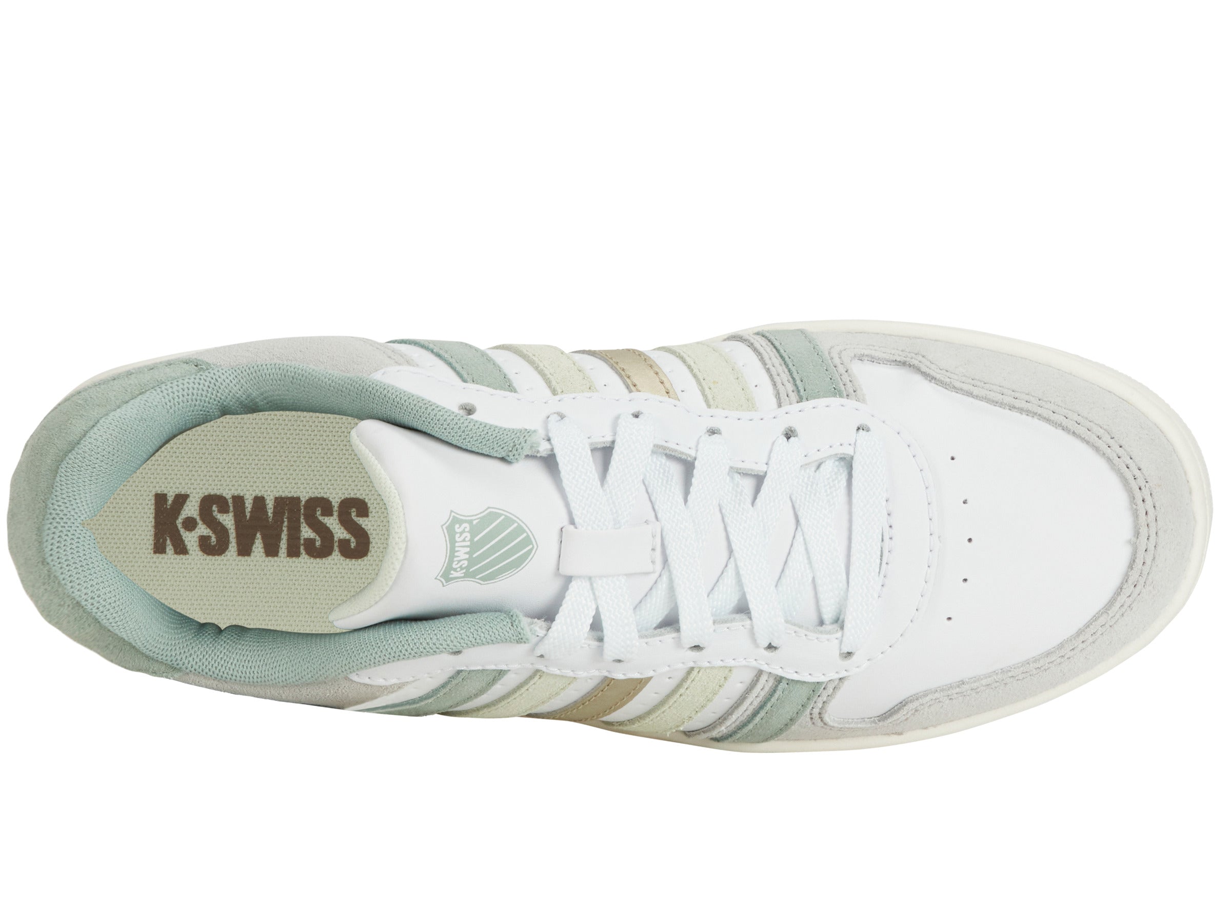 Nike Court Palisades Men's Sneakers - White/Canary Green/Frosty Green/Champagne Gold | Comfortable Tennis Shoes for Casual Wear & Outdoor Activities