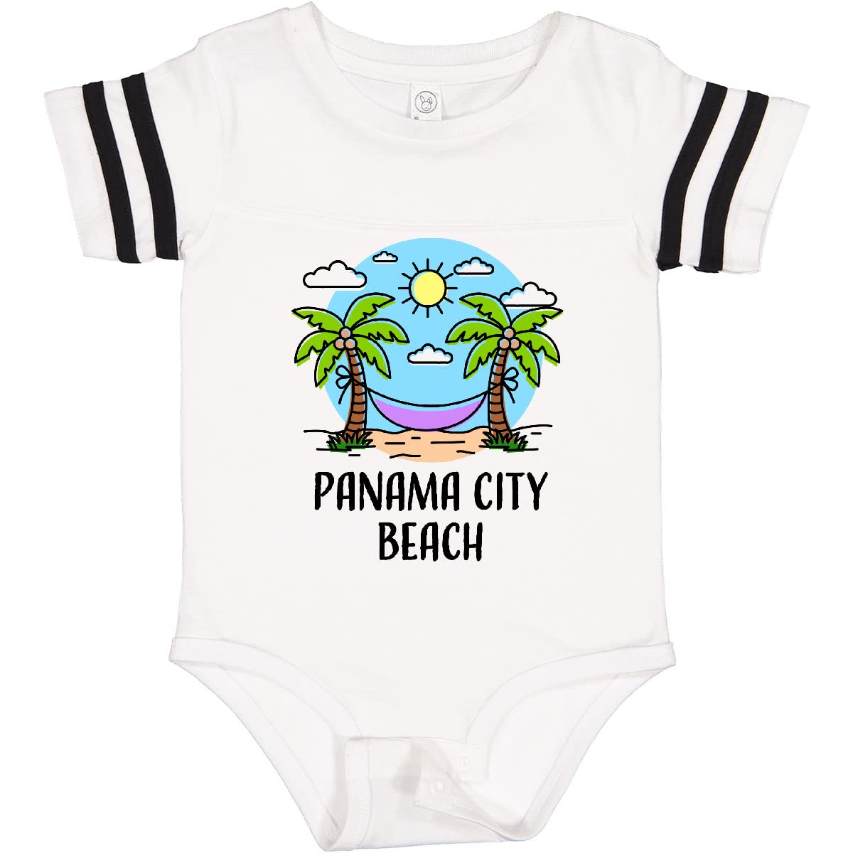 Inktastic Summer Vacation in Panama City Beach Baby Bodysuit - Soft Cotton Onesie for Boys & Girls - Perfect Beach Trip, Family Vacation & Holiday Gift