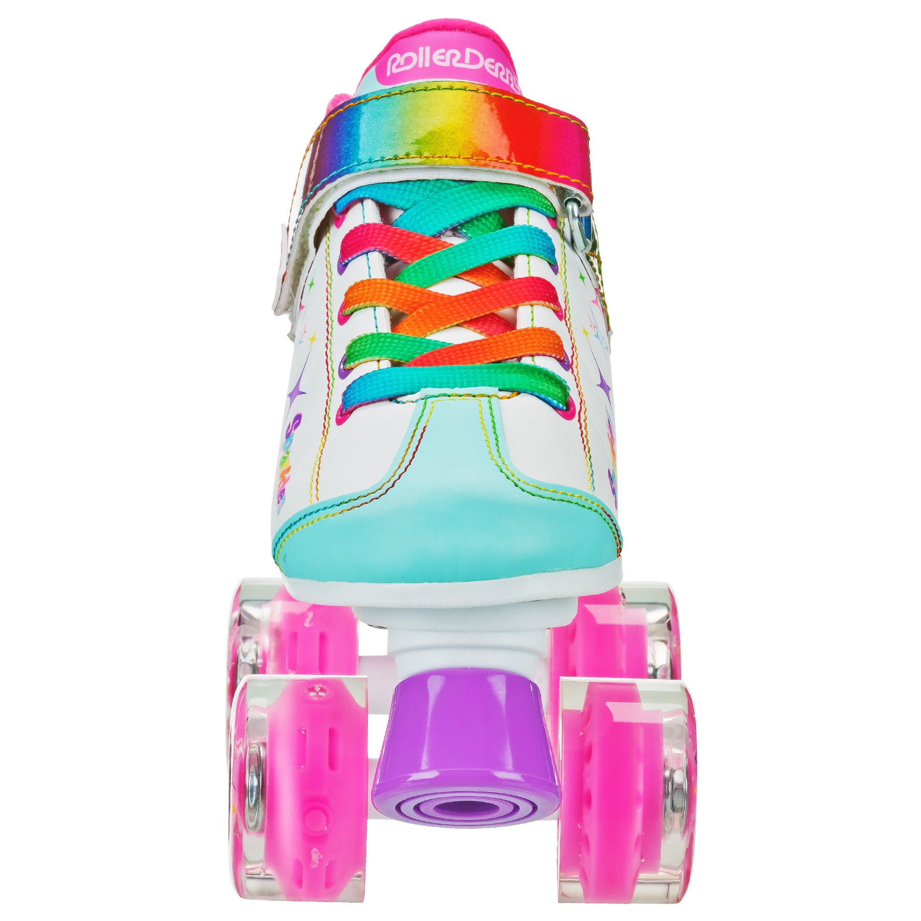 Sparkles LED Light Up Roller Skates for Girls - Glow in The Dark Wheels, Adjustable Sizes, Perfect for Birthday Gifts & Outdoor Fun