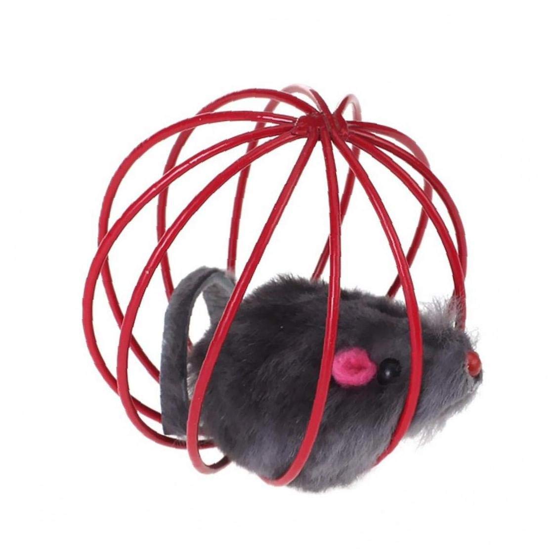 Interactive Cat Toy - CULER Plush Fake Rat Ball for Kittens, Fun Mouse Toy for Cats to Chase & Play, 1pc - Perfect for Indoor Play & Exercise