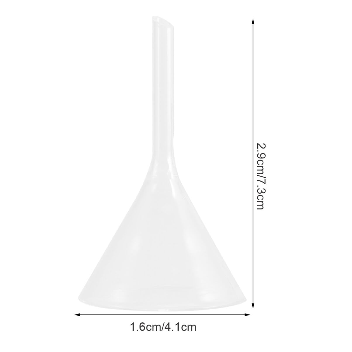 Mipcase 40mm Borosilicate Glass Funnel - Lab Bottle Filling Funnel for Chemistry Experiments & Essential Oil Transfer - Durable Laboratory Glassware for Precise Liquid Pouring