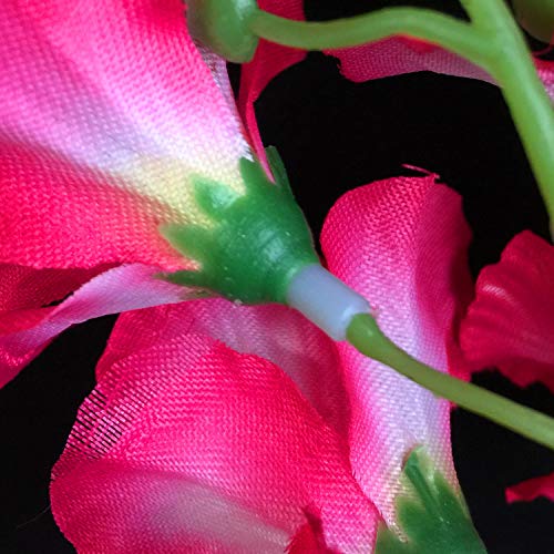 8pcs Artificial Silk Orchid Flowers - 20 Heads/Piece Rose Red Fake Hibiscus for Wedding Centerpieces, Home Floral Decor, Table Arrangements & Party Decoration (27.56