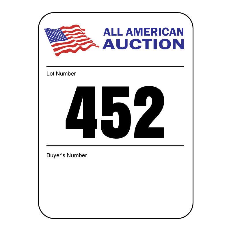 3 x 4 Inch Custom White Label Stickers - 300 Full Color Printed Labels for Product Packaging, Shipping & Branding
