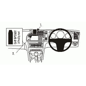 ClicOn No Holes Center Dash Mount for Saab 9-3 (2003-2006) - Universal Phone Holder for Hands-Free Driving & GPS Navigation