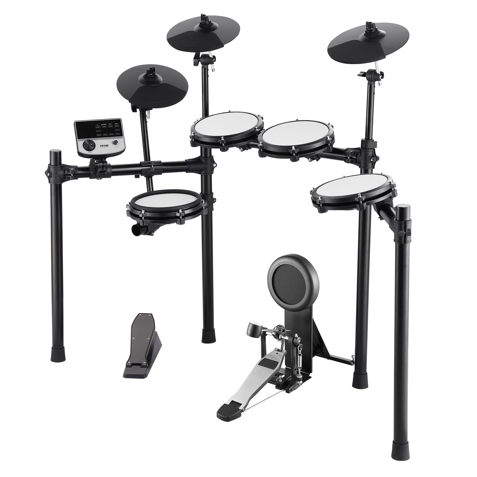 VEVOR Electric Drum Set for Beginners & Adults - 32 Drum Kits, 480 Sounds, USB MIDI Support, 8
