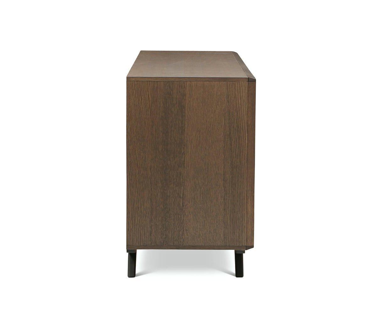 Modern Raynor Sideboard Buffet Cabinet with 2 Doors & 4 Drawers - Solid Wood Storage Console for Dining Room, Living Room & Entryway - Perfect for Organizing Dishes, Linens & Home Decor